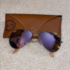 Rayban violet lens sunglasses